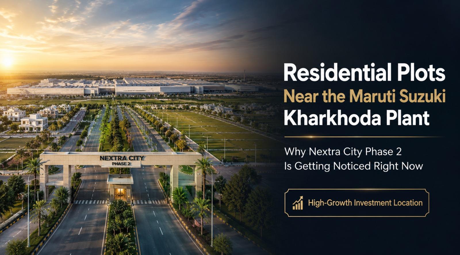 residential plots near Maruti Suzuki Kharkhoda plant